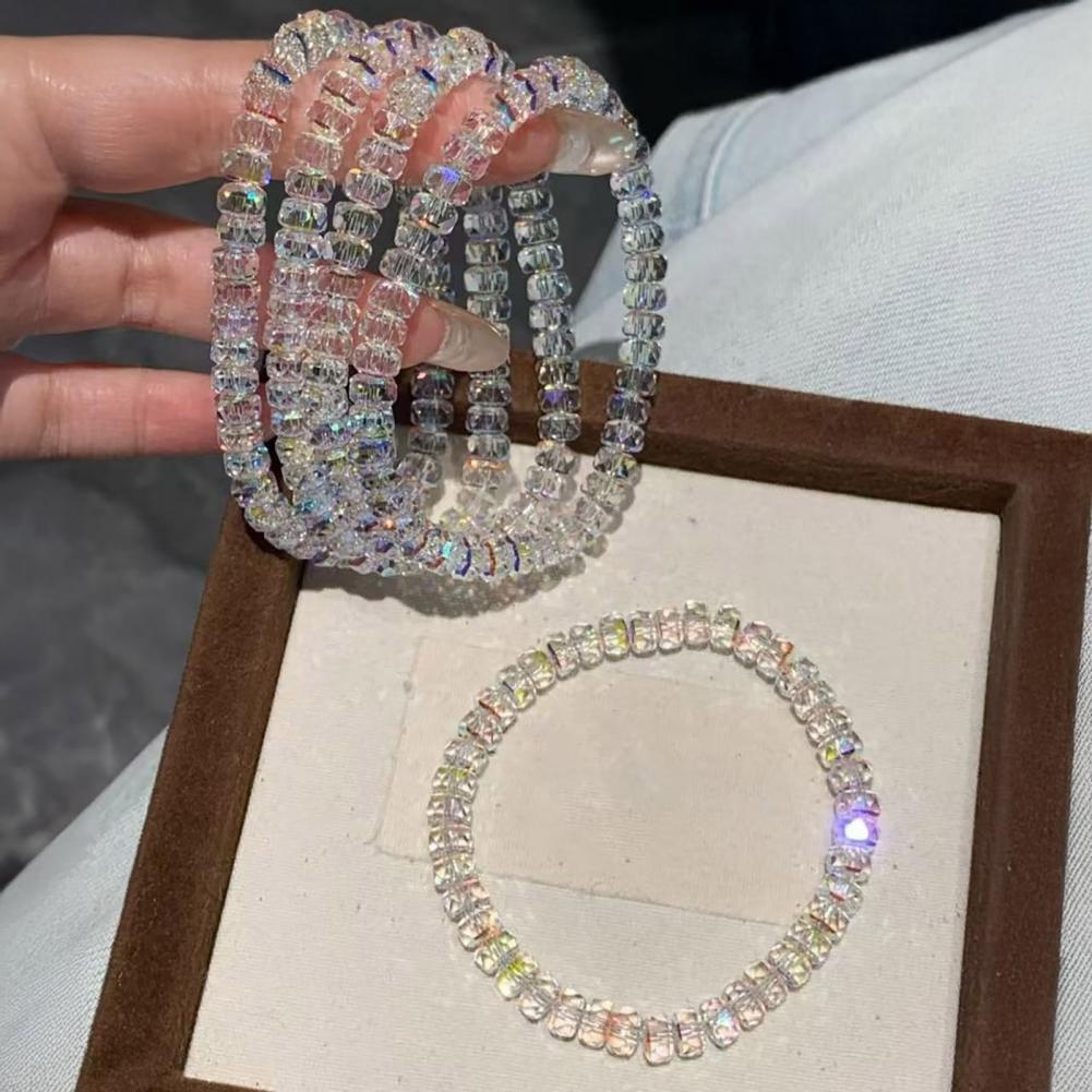 Formal Wear Jewelry For Women - Kadın Bilezik Elastik Halat Yapay Kristal