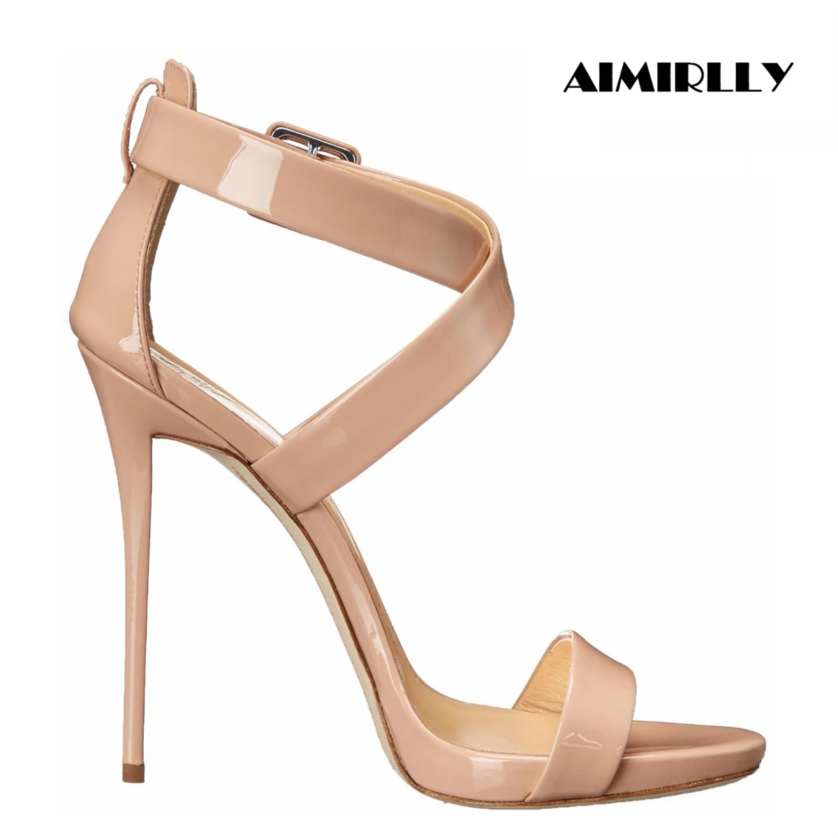 Women'S Work Fashion - Aimirlly Kadın Çapraz Askılı Yüksek Topuklu