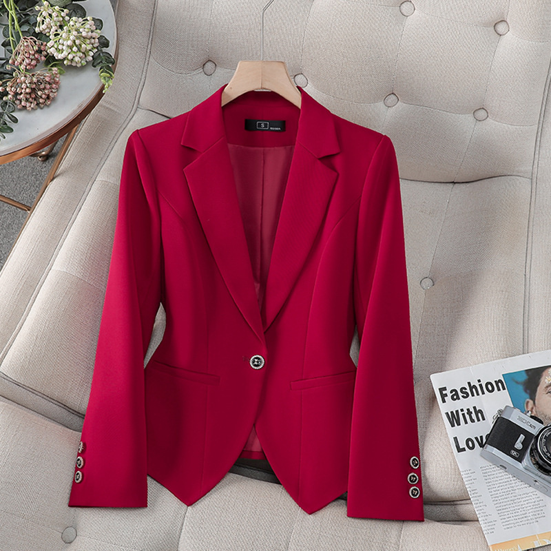 Women'S Red Formal Wear - Yeni Moda Kadın Resmi Blazer Kadın