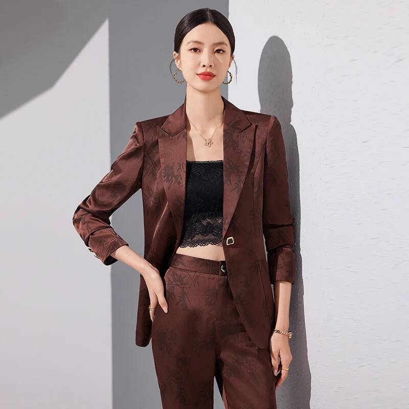 Women'S Formal Wear Pantsuits - Kadınlar İçin Yüksek Kaliteli Kumaştan Resmi