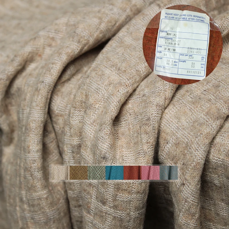 Tailored Coat Wool - Redraspberry japon ekose örgü 100% yün