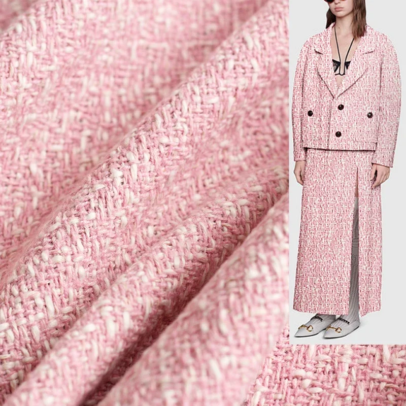 Tailored Coat Wool - Redraspberry 145 cm Pembe Beyaz Yün
