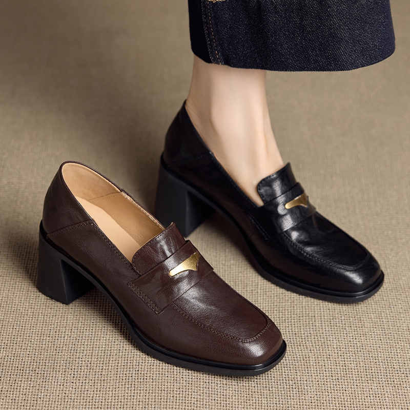 Formal Dress Female - AIYUQI kadın loafer'lar kalın tabanlı Retro