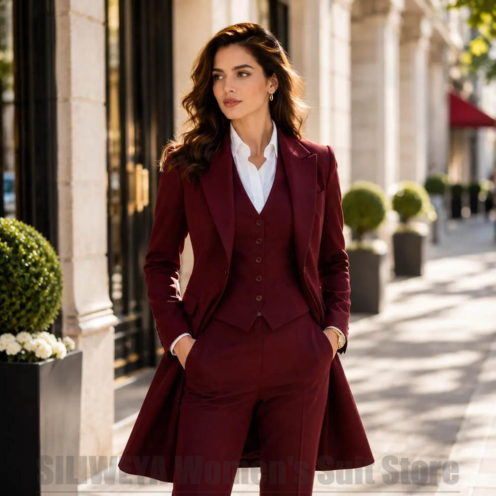 Women Formal Wear For Party - Şık Kadınlar İçin 3 Parçalı Takım