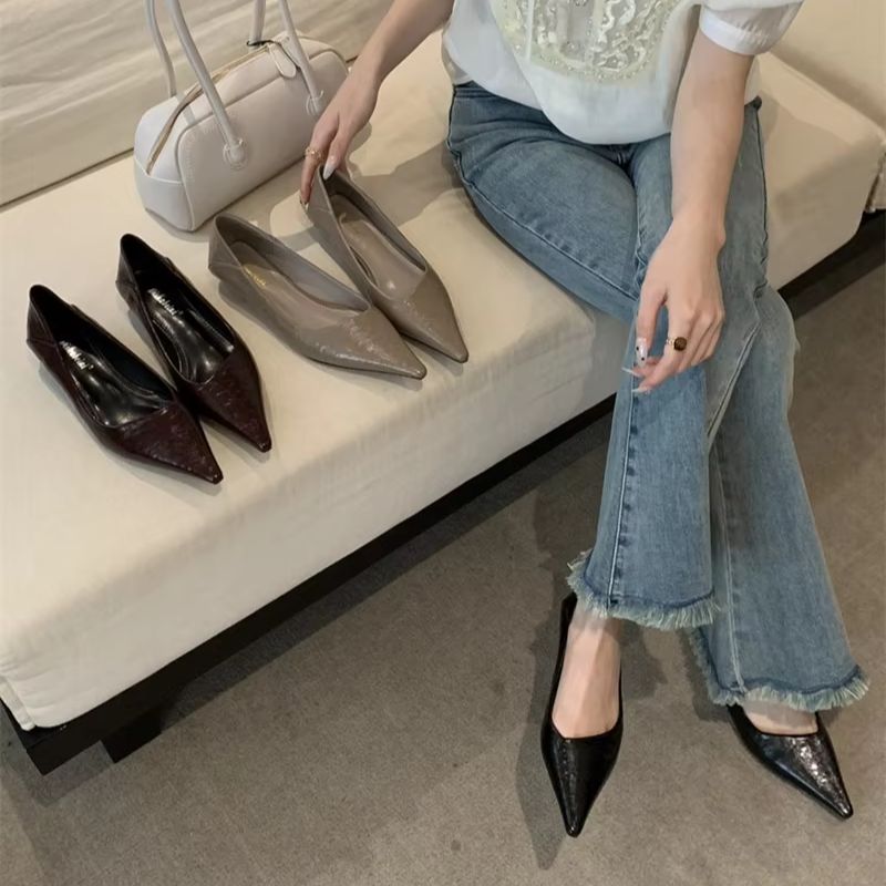 Women'S Work Fashion - Kadın Yaz Sivri Burun Temel Ayakkabı