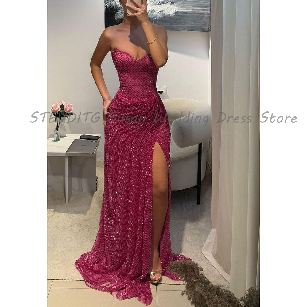 Formal Dress Female - Zarif Abiye Kadın Havalandırma Straplez Kolsuz