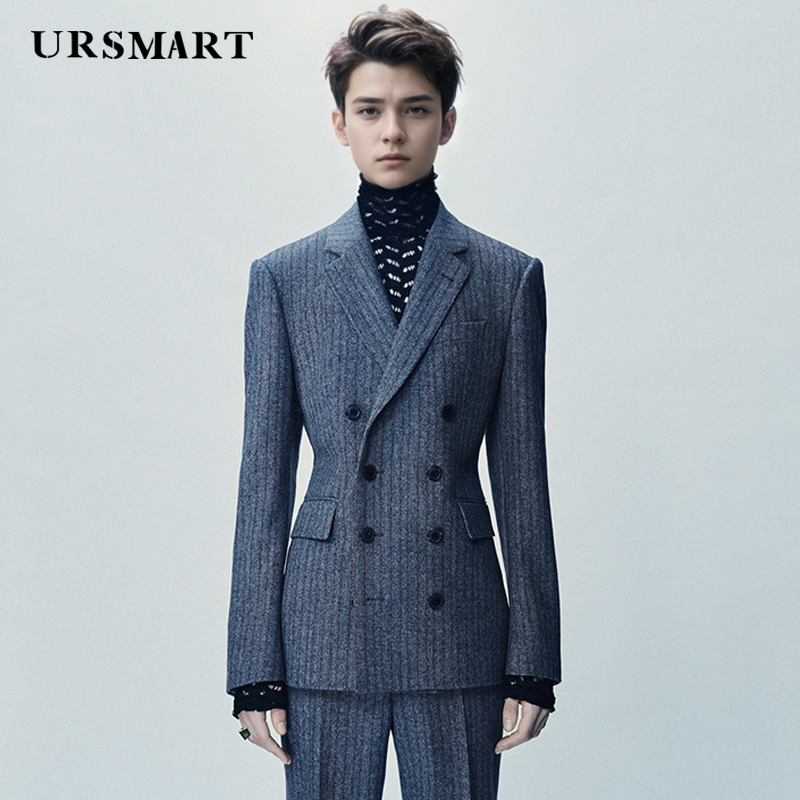 Tailored Coat Wool - Kruvaze erkek resmi takım elbise Yüksek