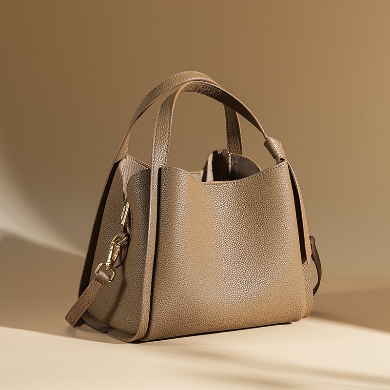 Structured Handbag Work - HIFASHION Hakiki Deri Kadın Bez Çantalar