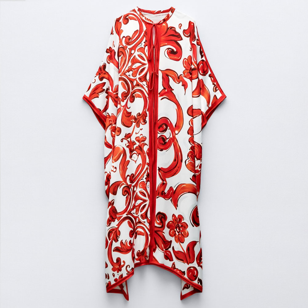 Women'S Red Formal Wear - 2026 Yaz Yeni Kadın Kırmızı Beyaz