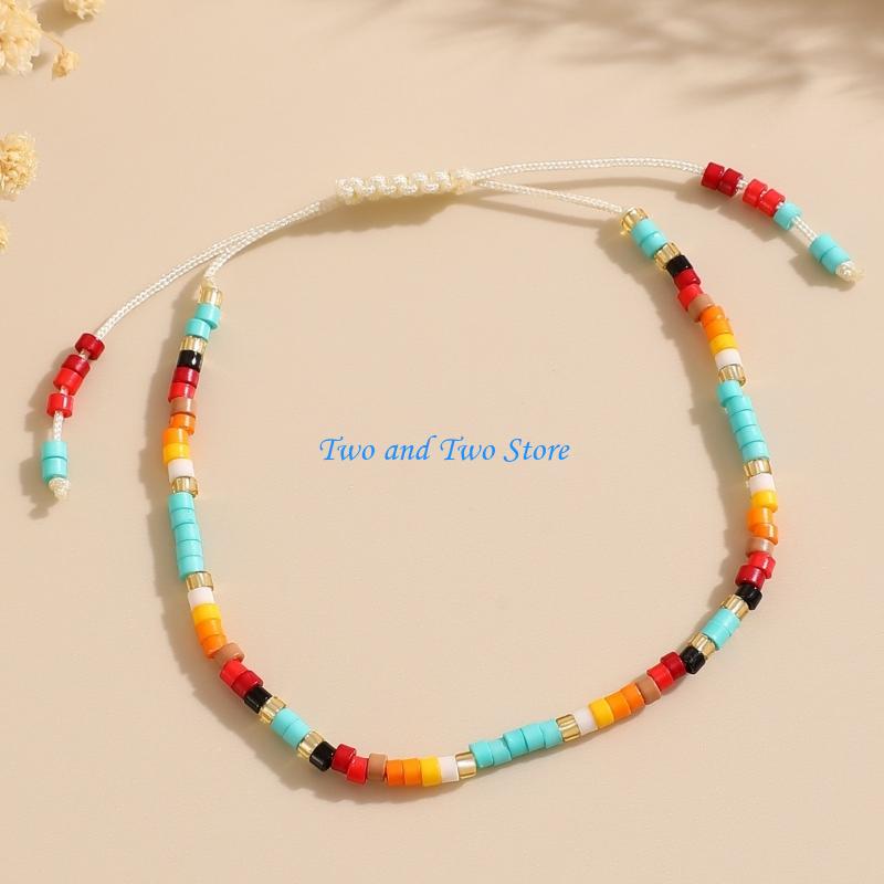 Formal Wear Jewelry For Women - HX6F Canlı Kil Boncuklu Streç Bilezik