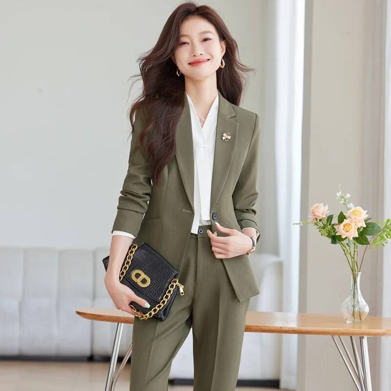 Sonbahar Kış Resmi Üniforma St - Women'S Formal Wear Pantsuits incelemesi ve fiyatı