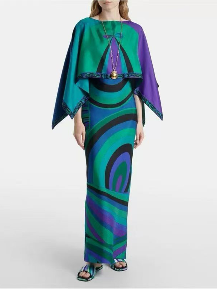 VGH Açık Mavi Soyut Baskılı İk - Formal Attire Woman incelemesi ve fiyatı