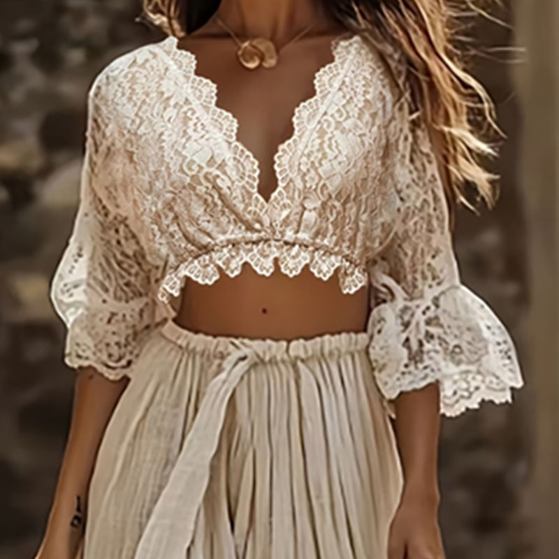 Kadınlar İçin Bohem Dantel İki - Formal Attire Woman incelemesi ve fiyatı
