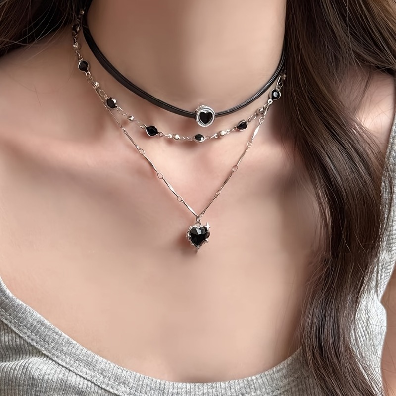 Gotik Katmanlı Kalp Şeklinde K - Formal Wear Jewelry For Women incelemesi ve fiyatı