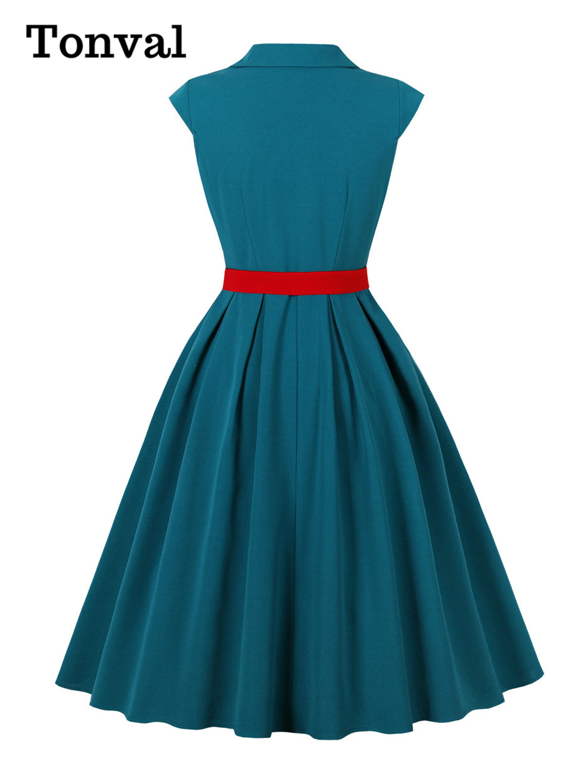 Tonval Çentikli Yaka Cap Sleev - Women'S Red Formal Wear incelemesi ve fiyatı