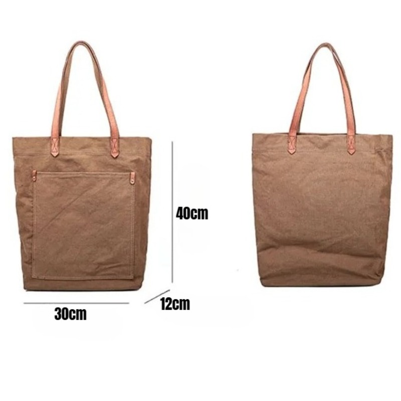 Erkekler için Kanvas Deri Çant - Structured Handbag Work incelemesi ve fiyatı