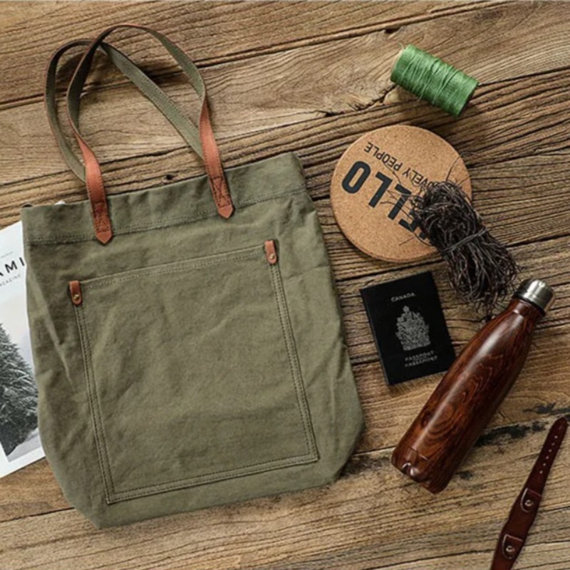 Erkekler için Kanvas Deri Çant - Structured Handbag Work incelemesi ve fiyatı