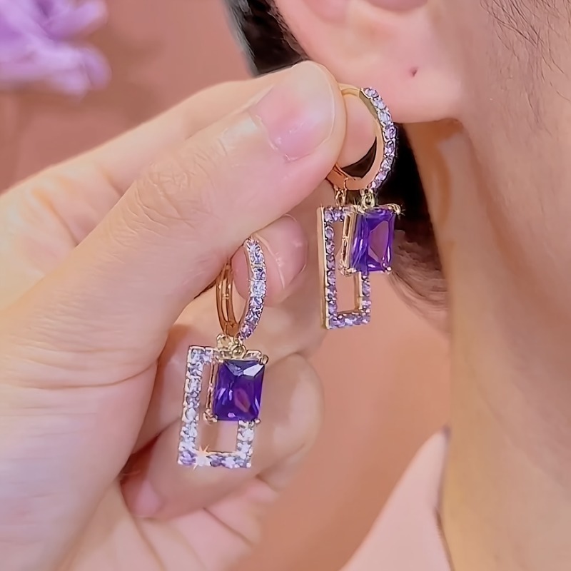1 Çift Zarif Lüks Geometrik Ka - Formal Wear Jewelry For Women incelemesi ve fiyatı