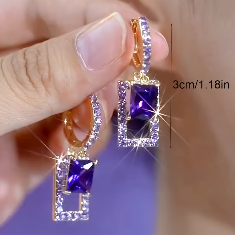 1 Çift Zarif Lüks Geometrik Ka - Formal Wear Jewelry For Women incelemesi ve fiyatı