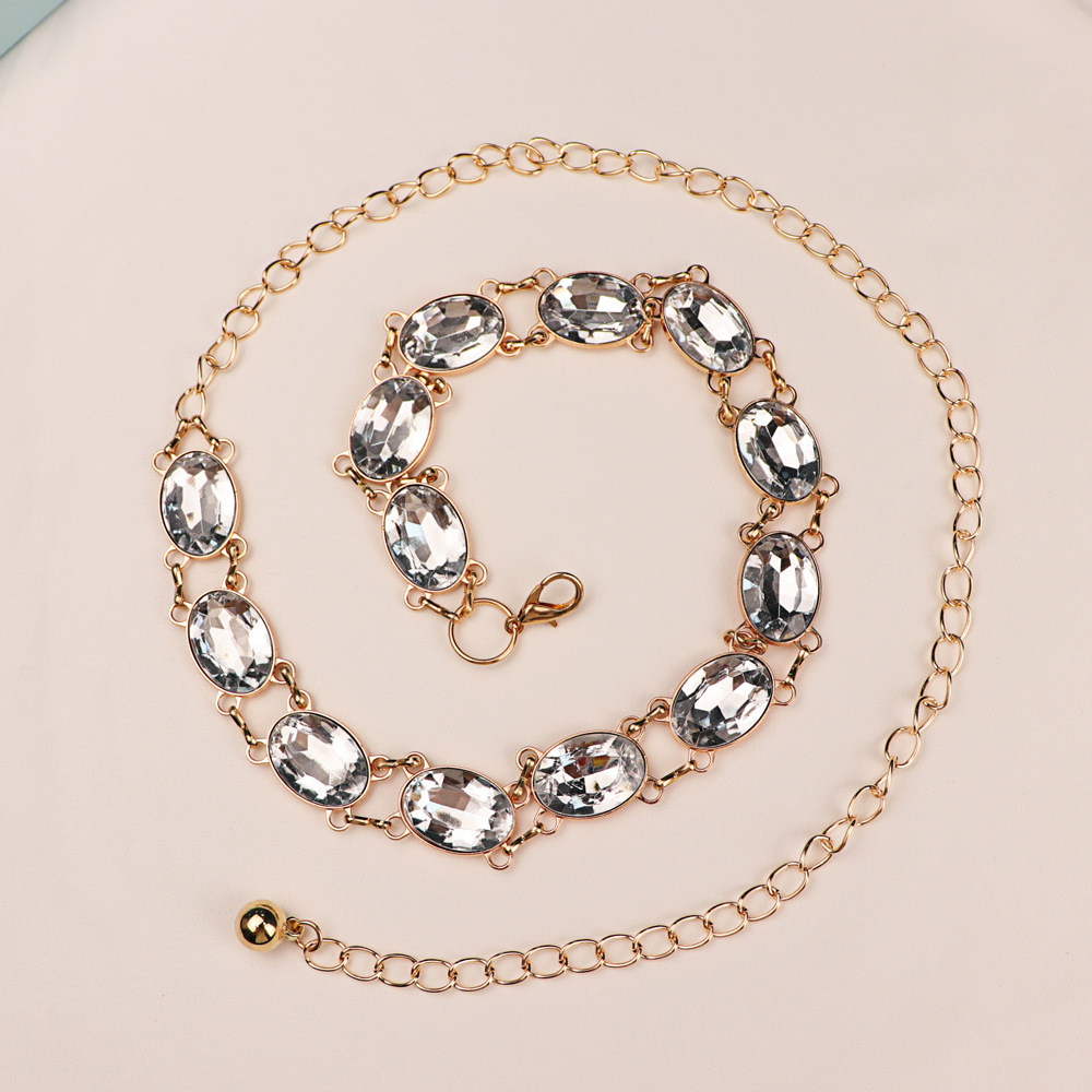 Şık Rhinestone Bel Zinciri Kad - Formal Wear Jewelry For Women incelemesi ve fiyatı