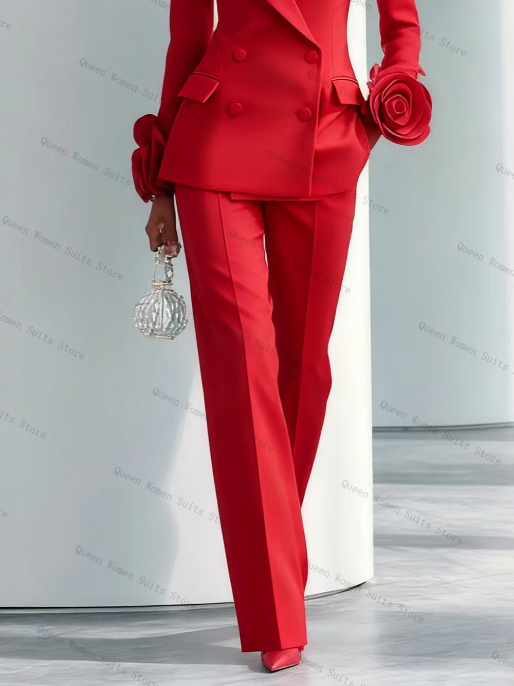 Lüks Kırmızı Kadın Takım Elbis - Women'S Red Formal Wear incelemesi ve fiyatı