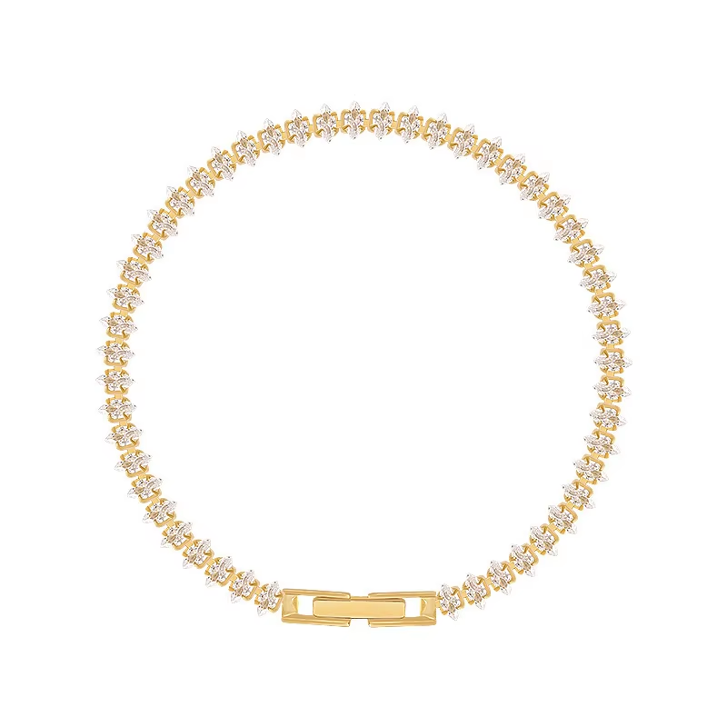 Zarif Altın CZ Bileklik – Resm - Formal Wear Jewelry For Women incelemesi ve fiyatı