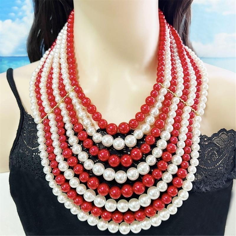 Sofistike Çok Katlı Sahte İnci - Formal Wear Jewelry For Women incelemesi ve fiyatı