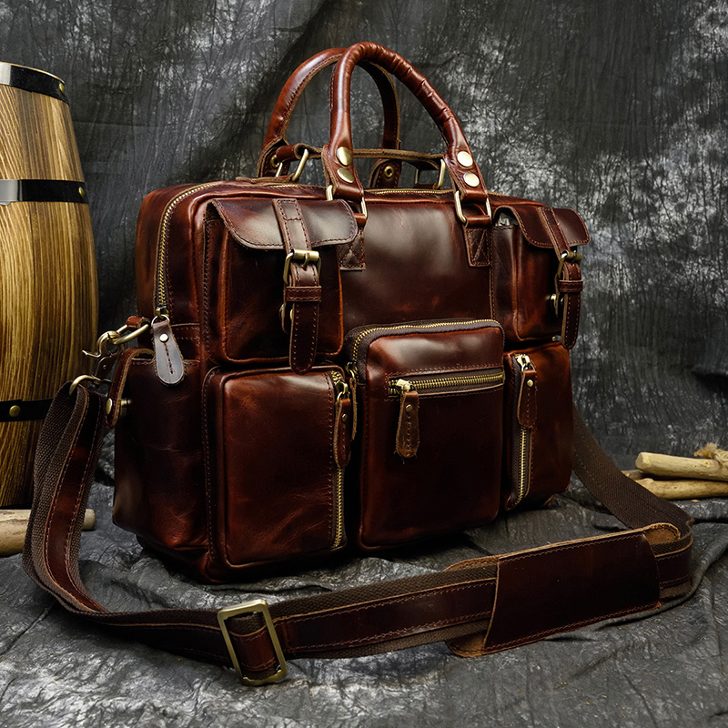 Erkek hakiki deri evrak çantas - Structured Handbag Work incelemesi ve fiyatı