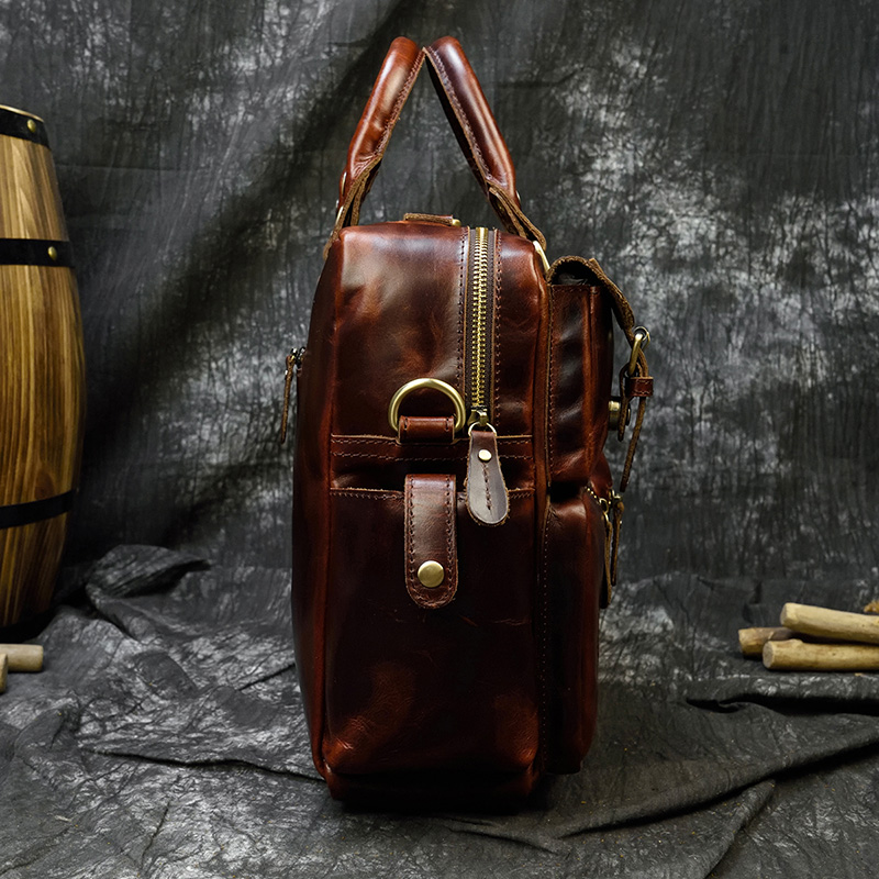 Erkek hakiki deri evrak çantas - Structured Handbag Work incelemesi ve fiyatı
