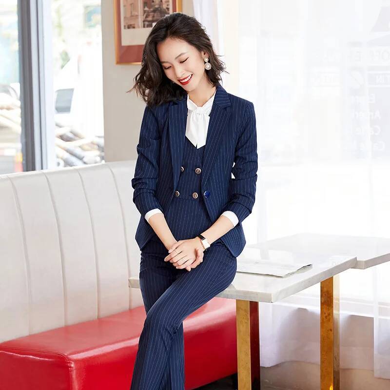 Şeritli Resmi İş Elbiseleri Ka - Women'S Formal Wear Pantsuits incelemesi ve fiyatı
