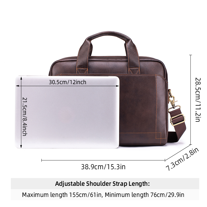 Hakiki Deri Erkek İş Evrak Çan - Structured Handbag Work incelemesi ve fiyatı