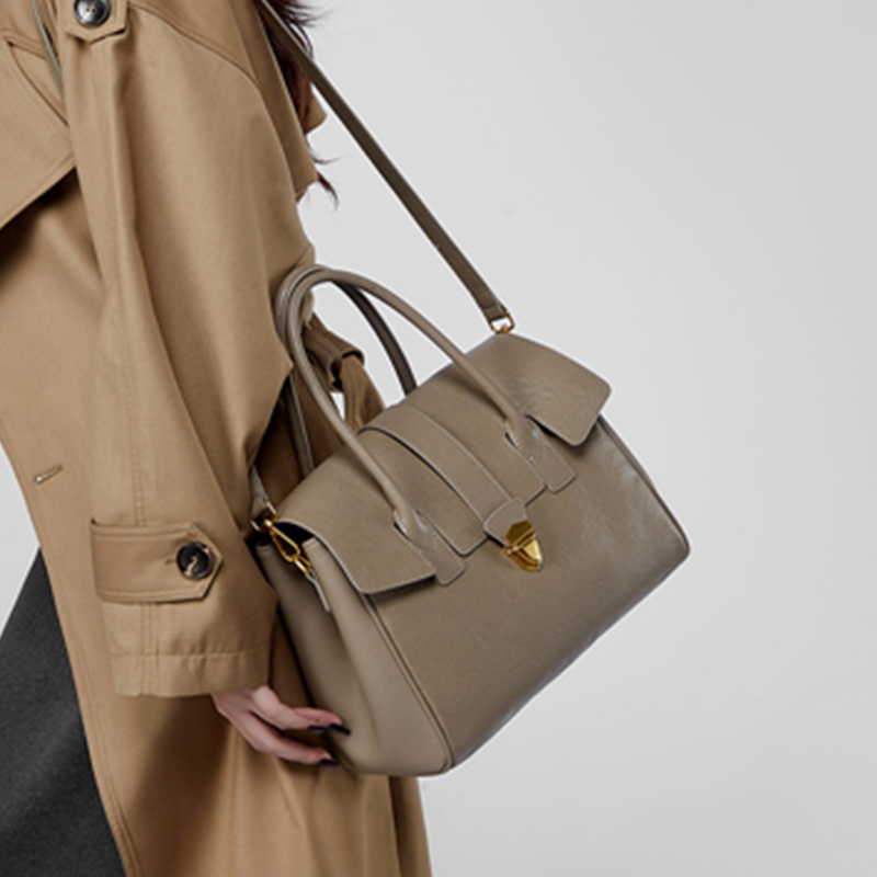 BURMINSA Hakiki Deri Üstten Sa - Structured Handbag Work incelemesi ve fiyatı