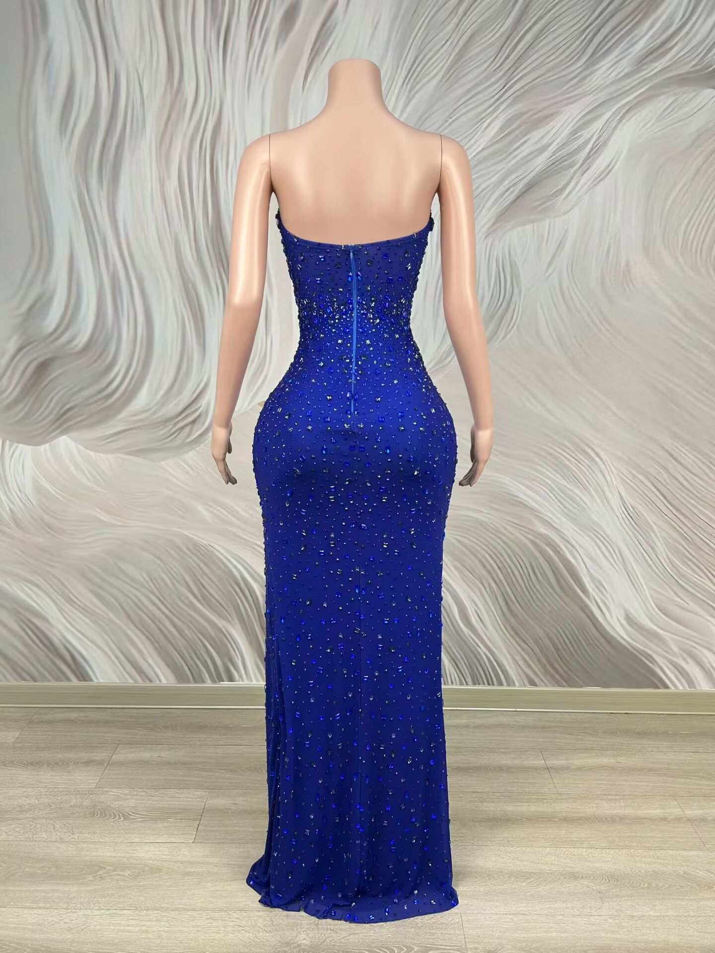 Işıltılı Yapay Elmas Mavi Stra - Women'S Red Formal Wear incelemesi ve fiyatı