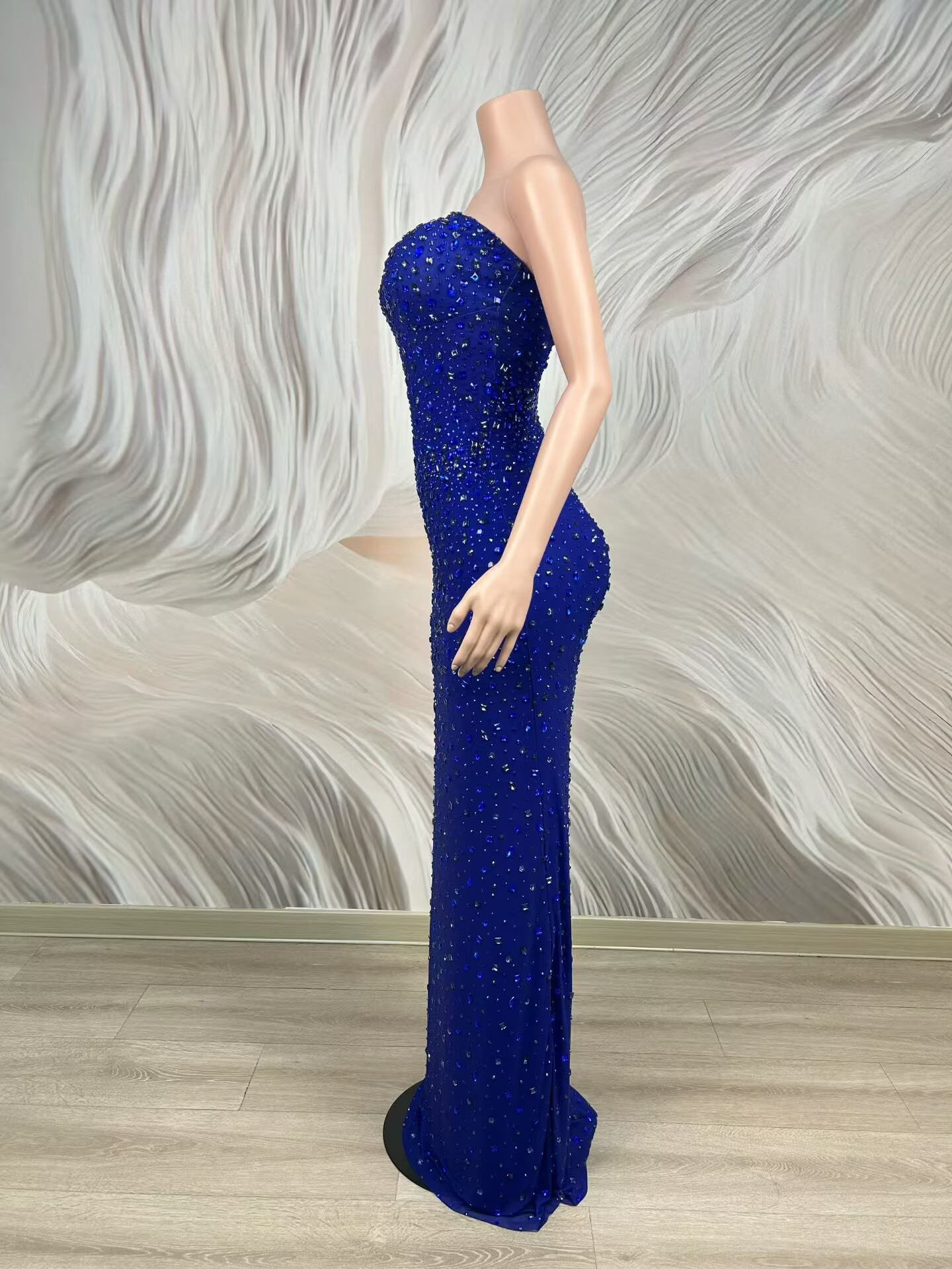 Işıltılı Yapay Elmas Mavi Stra - Women'S Red Formal Wear incelemesi ve fiyatı